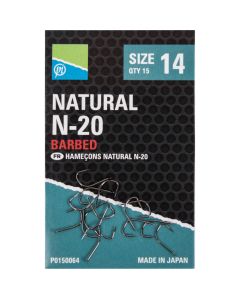 Preston Natural N-20 Barbed Hooks