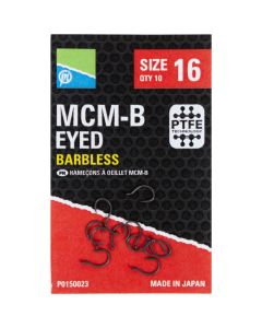 Preston MCM-B Eyed Barbless Hooks