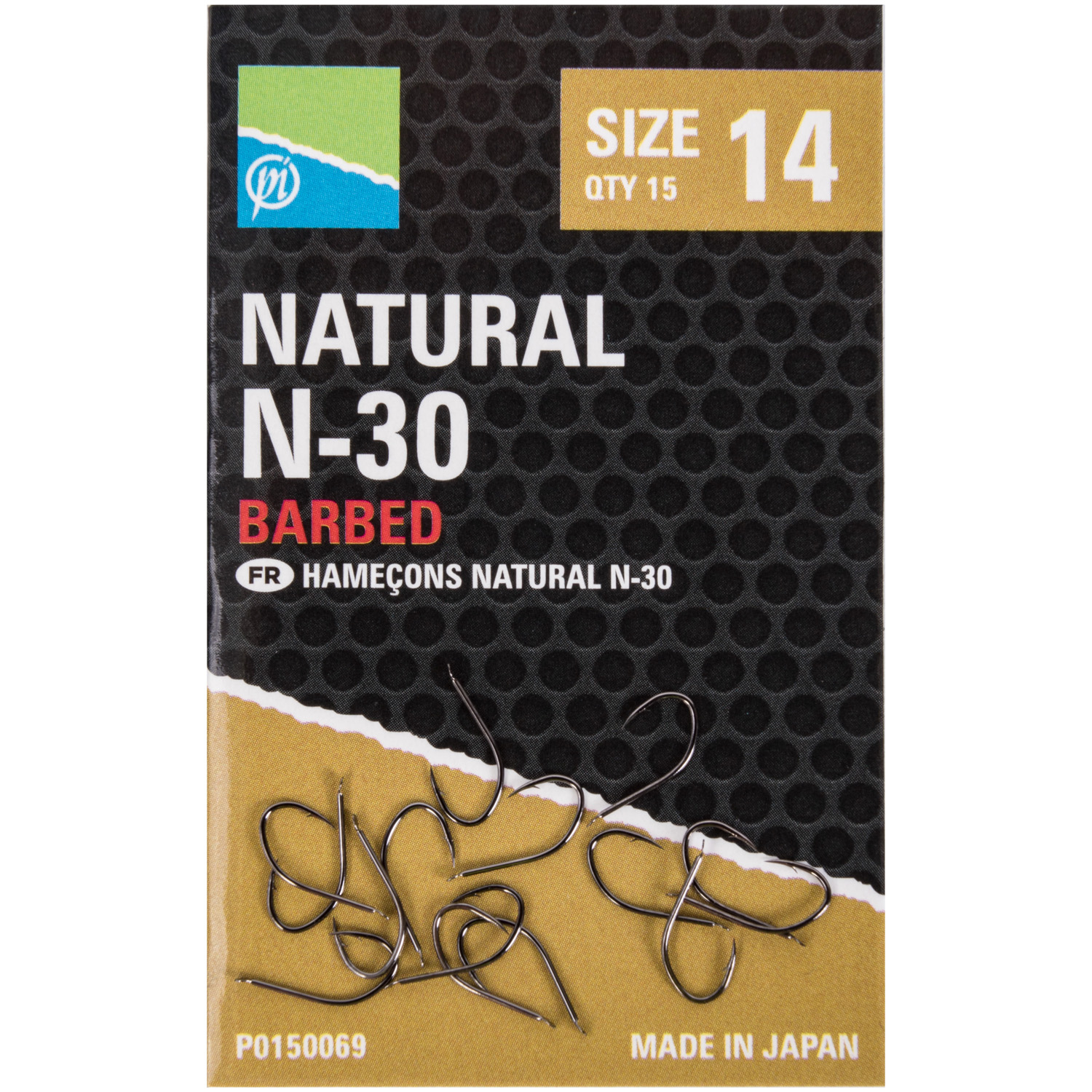 Preston Natural N-30 Barbed Hooks